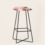 Colorful abstract geometric shape pattern Stool Gallery Image 1