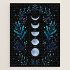 Moonlight Garden - Blue Jigsaw Puzzle Gallery Image 1