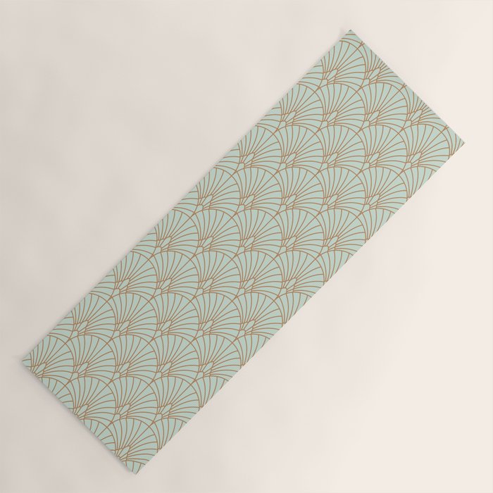 Art Deco fan pattern Yoga Mat Gallery Image 1