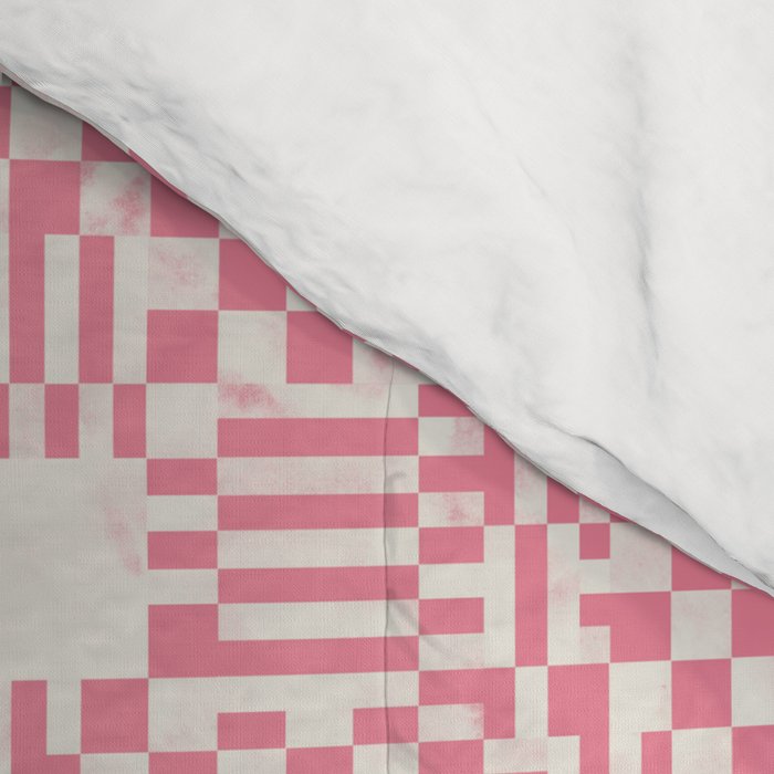 Checkered Pink Matrix Comforter Gallery Image 4
