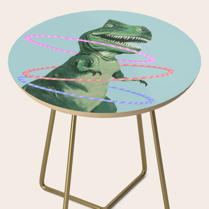 T-Rex the Hula Dancer in Green Side Table Gallery Image 2