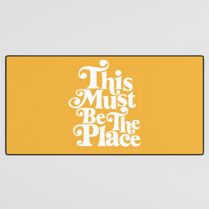 This Must Be The Place - Yellow Palette Desk Mat Gallery Image 3