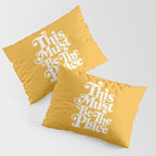 This Must Be The Place - Yellow Palette Pillow Sham Gallery Image 3