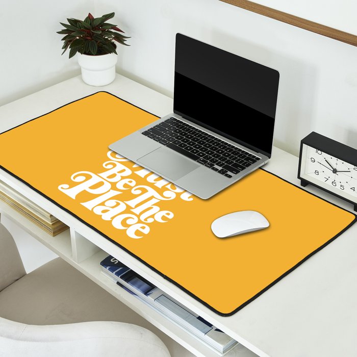 This Must Be The Place - Yellow Palette Desk Mat Gallery Image 2