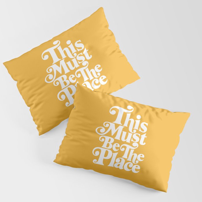 This Must Be The Place - Yellow Palette Pillow Sham Gallery Image 1
