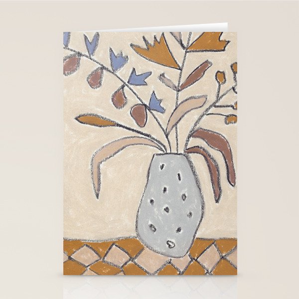 Still Life with a Vase of Autumn Blooms Stationery Card Gallery Image 2