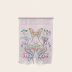 Chinese Moon Moth and Butterflies Wall Hanging Gallery Image 1