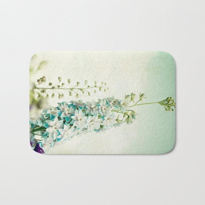 Vintage Blues Bath Mat Gallery Image 1