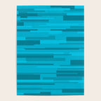Wright Mid Century Modern Geometric Abstract Pattern in Turquoise Blue Poster Gallery Image 4