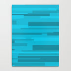 Wright Mid Century Modern Geometric Abstract Pattern in Turquoise Blue Notebook Gallery Image 4
