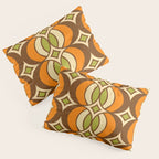 Retro 70s Bohemian Geometric Globe Pattern 546 Pillow Sham Gallery Image 3