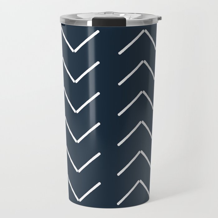 Mudcloth II (Annapolis Blue) Travel Mug Gallery Image 1