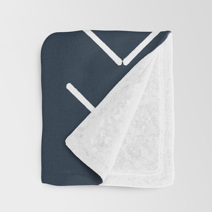 Mudcloth II (Annapolis Blue) Throw Blanket Gallery Image 3