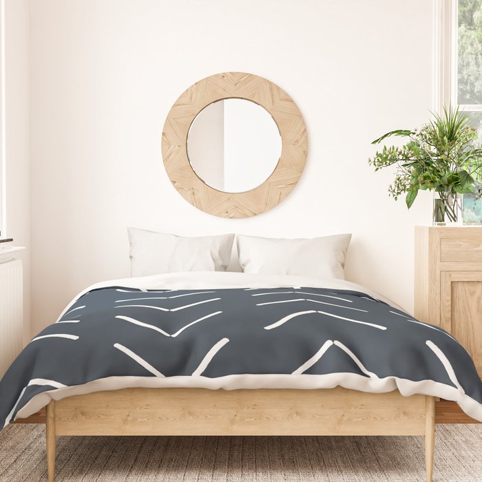 Mudcloth II (Annapolis Blue) Duvet Cover Gallery Image 3