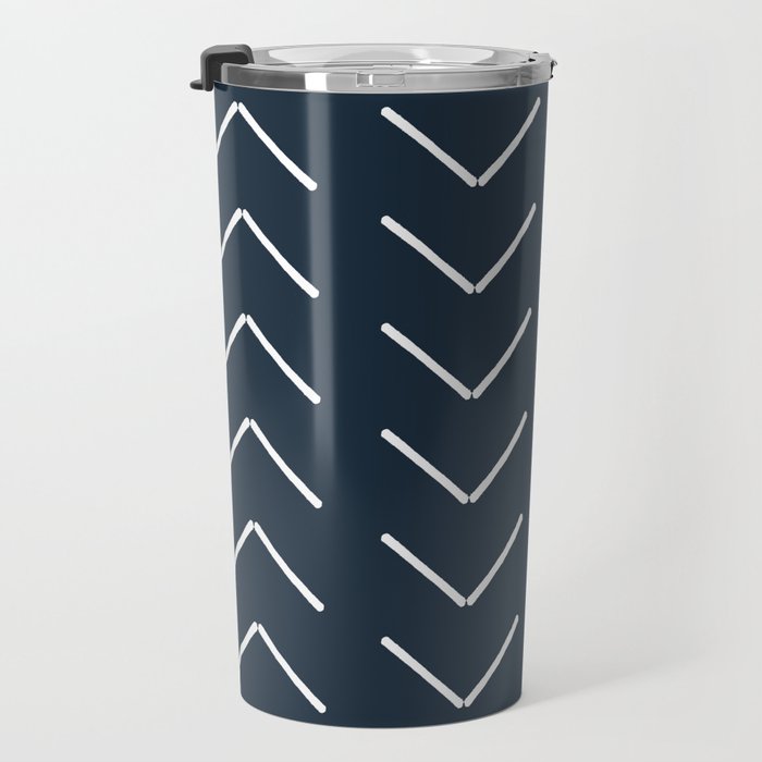 Mudcloth II (Annapolis Blue) Travel Mug Gallery Image 3