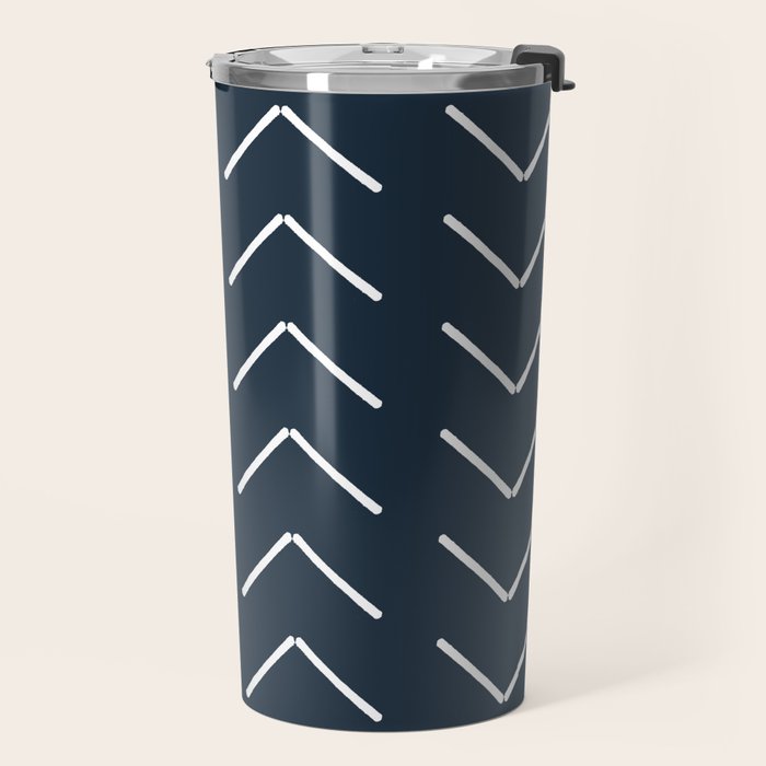 Mudcloth II (Annapolis Blue) Travel Mug Gallery Image 2