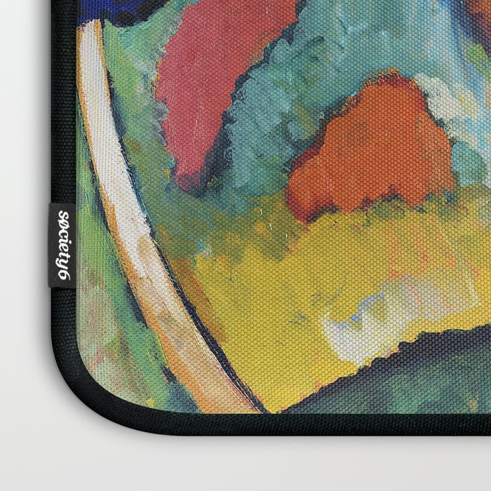 The Waterfall (1909) painting by Wassily Kandinsky Laptop Sleeve Gallery Image 3