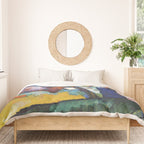 The Waterfall (1909) painting by Wassily Kandinsky Duvet Cover Gallery Image 3