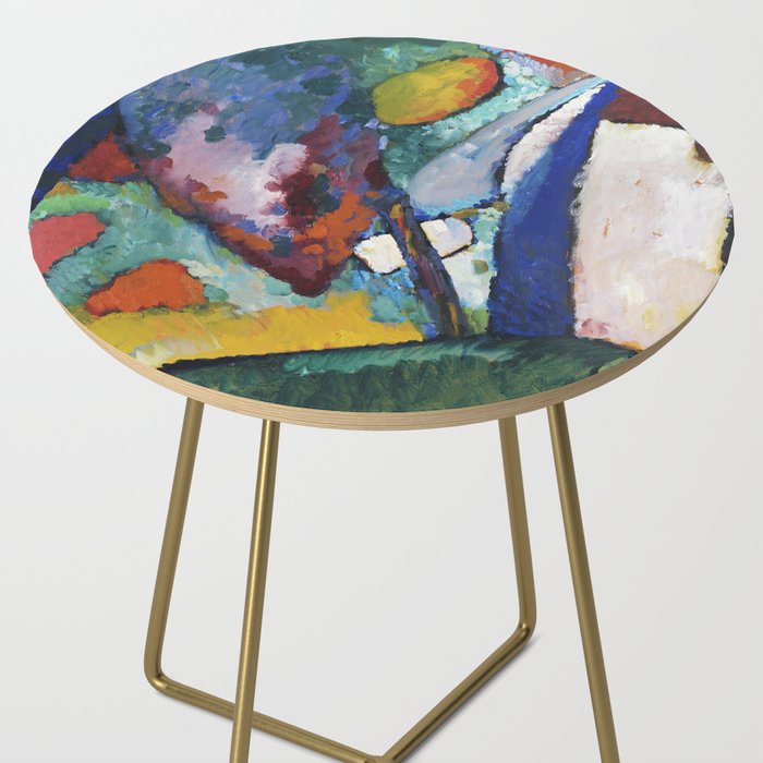 The Waterfall (1909) painting by Wassily Kandinsky Side Table Gallery Image 2