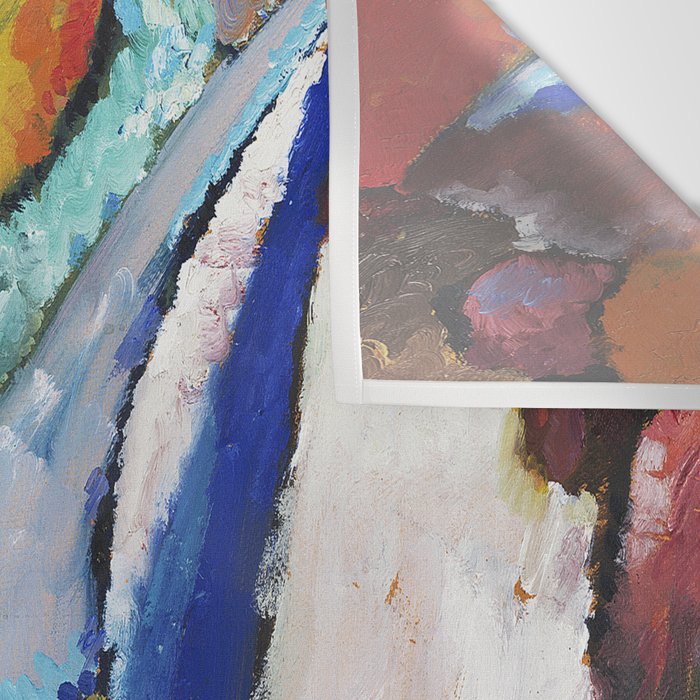 The Waterfall (1909) painting by Wassily Kandinsky Wall Tapestry Gallery Image 3