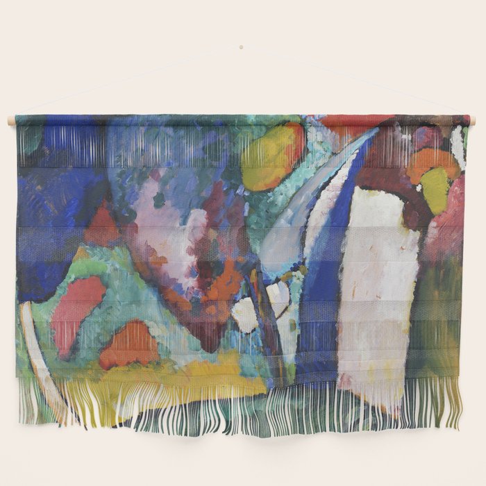 The Waterfall (1909) painting by Wassily Kandinsky Wall Hanging Gallery Image 1