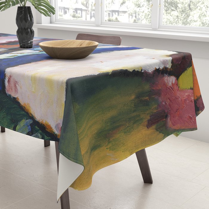 The Waterfall (1909) painting by Wassily Kandinsky Tablecloth Gallery Image 3