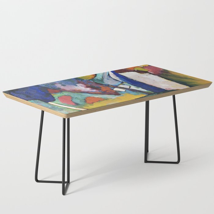 The Waterfall (1909) painting by Wassily Kandinsky Coffee Table Gallery Image 1