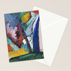 The Waterfall (1909) painting by Wassily Kandinsky Stationery Card Gallery Image 2
