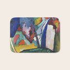 The Waterfall (1909) painting by Wassily Kandinsky Bath Mat Gallery Image 1