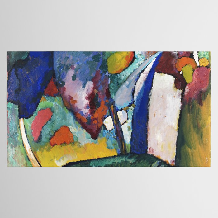 The Waterfall (1909) painting by Wassily Kandinsky Tablecloth Gallery Image 2