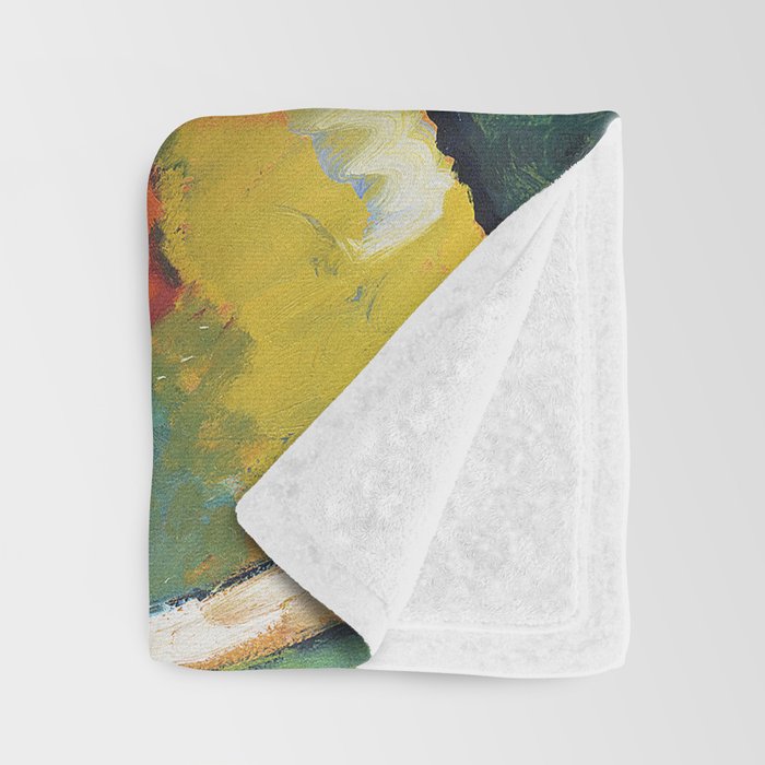 The Waterfall (1909) painting by Wassily Kandinsky Throw Blanket Gallery Image 3