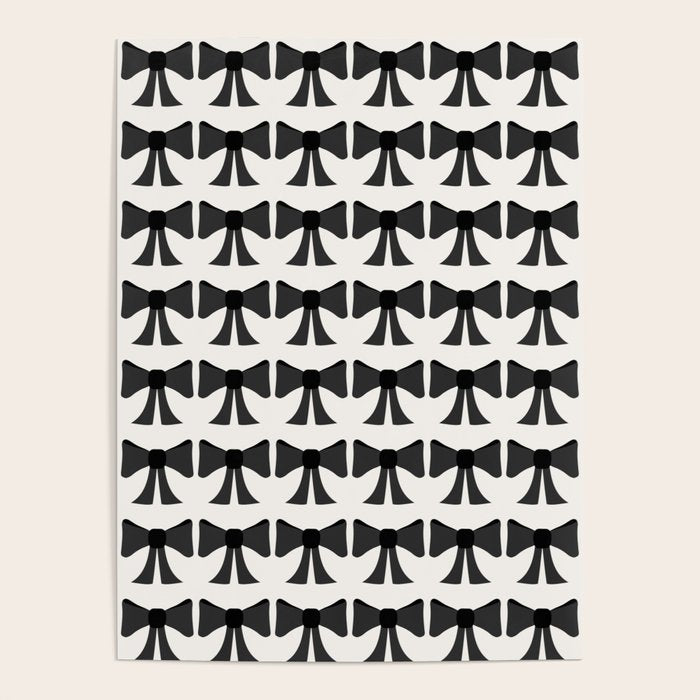 Vintage Bows I Black and White Poster Gallery Image 1
