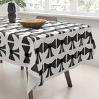 Vintage Bows I Black and White Tablecloth Gallery Image 3