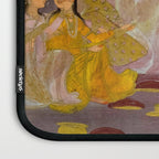 A prince celebrating Holi with palace women on a terrace at night Indian Miniature Painting Indian Miniature Painting  Laptop Sleeve Gallery Image 3