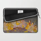 A prince celebrating Holi with palace women on a terrace at night Indian Miniature Painting Indian Miniature Painting  Laptop Sleeve Gallery Image 2