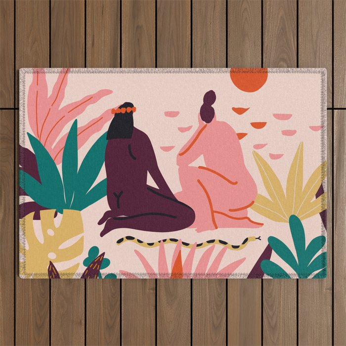 Soul sisters Outdoor Rug Gallery Image 1