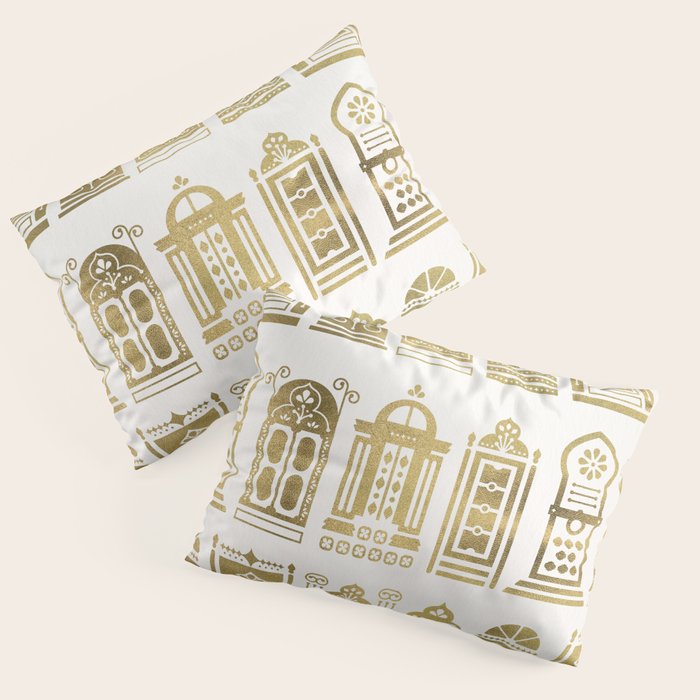Moroccan Doors - Gold Palette Pillow Sham Gallery Image 3