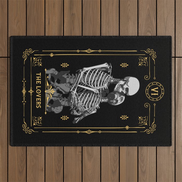 The Lovers VI Tarot Card Outdoor Rug Gallery Image 1