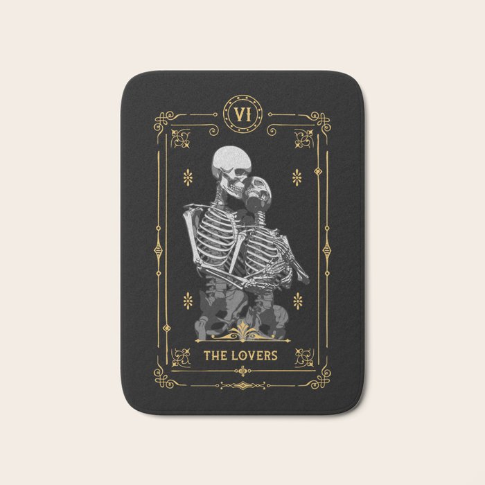 The Lovers Vi Tarot Card Bath Mat