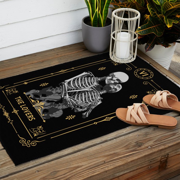 The Lovers VI Tarot Card Outdoor Rug Gallery Image 2