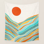 Abstract Sunset Landscape II Wall Tapestry Gallery Image 4