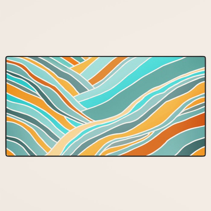 Abstract Sunset Landscape II Desk Mat Gallery Image 3