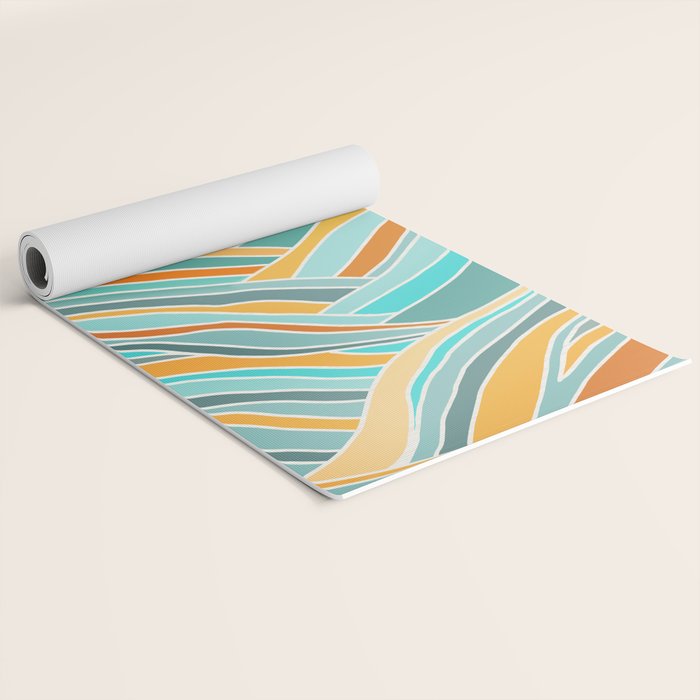 Abstract Sunset Landscape II Yoga Mat Gallery Image 2