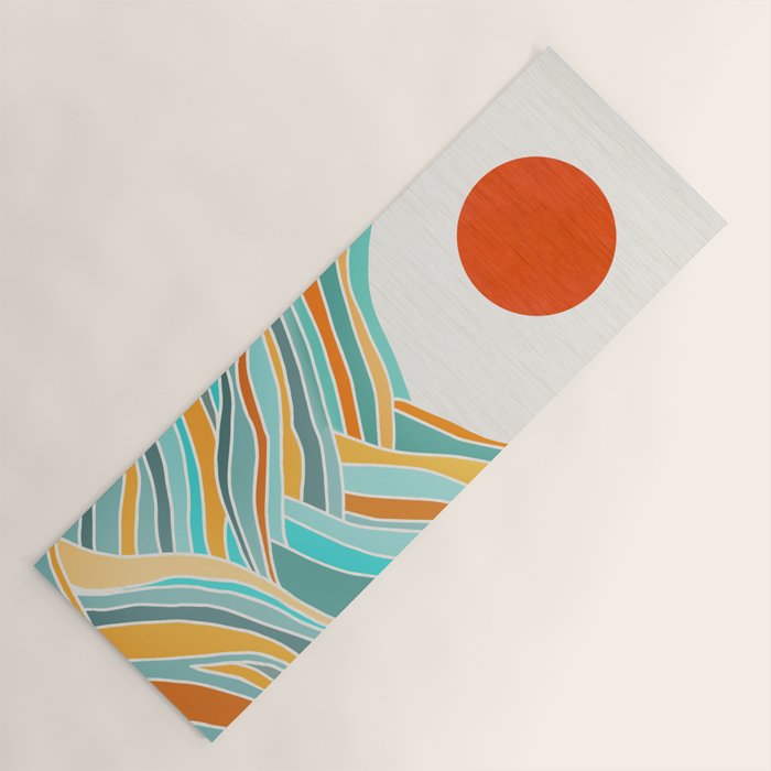 Abstract Sunset Landscape II Yoga Mat Gallery Image 1