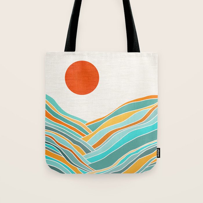 Abstract Sunset Landscape II Tote Bag Gallery Image 1