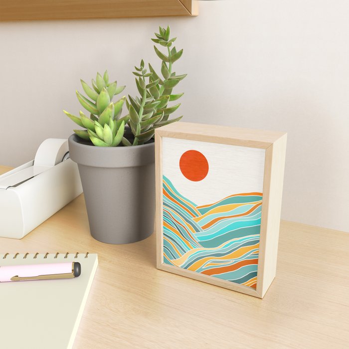 Abstract Sunset Landscape II Mini Art Print Gallery Image 2
