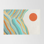 Abstract Sunset Landscape II Rug Gallery Image 2