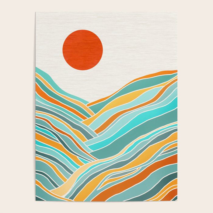Abstract Sunset Landscape II Poster Gallery Image 1