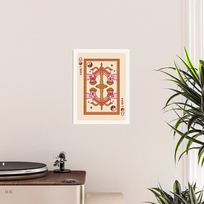 Libra Playing Card Poster Gallery Image 2