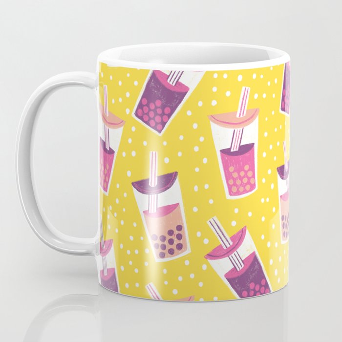 Bubble Tea Boba Pattern Coffee Mug Gallery Image 3